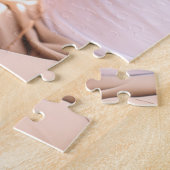 ママ愛してるよハートホワイト文字マザーズ日 ジグソーパズル (側面)