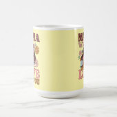 ママ愛してるよフローラマグ母の日の贈り物 コーヒーマグカップ (中央)