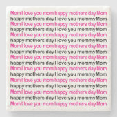 ママ愛してるよ母の日 ストーンコースター (正面)