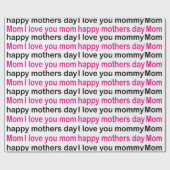 ママ愛してるよ母の日 ラッピングペーパー (フラット)