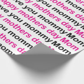 ママ愛してるよ母の日 ラッピングペーパー (角)