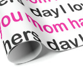 ママ愛してるよ母の日 ラッピングペーパー (ロールコーナー)