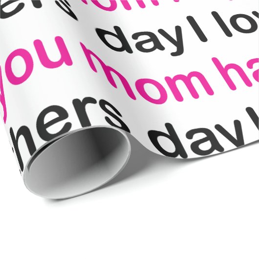 ママ愛してるよ母の日 ラッピングペーパー (ロールコーナー)