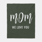ママ愛してるカスタムママの日 フリースブランケット (正面)