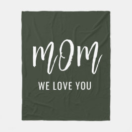 ママ愛してるカスタムママの日 フリースブランケット