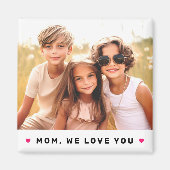 ママ愛してるハートママの日写真 マグネット (正面)