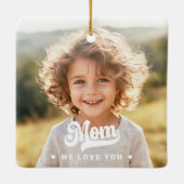 ママ愛してるハートママの日2枚 セラミックオーナメント (裏面)