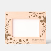 ママ愛してるフローラパーソナライズされたギフト レーザー彫刻フレーム (正面)