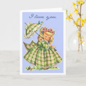 ママ愛してる！ヴィンテージマザーデイカード カード (黄色い花)