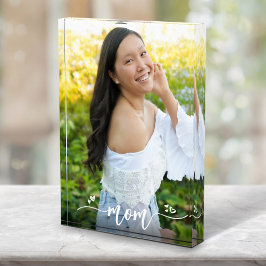 ママ手書き書道ハートカスタムKeepsake フォトブロック