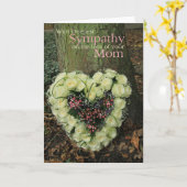 ママ損失バラ悔やみや弔慰カード カード (黄色い花)
