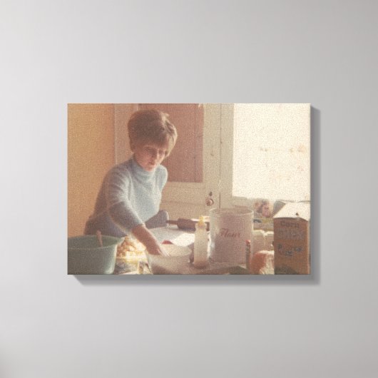 ママ料理人 キャンバスプリント (正面)