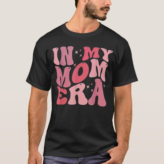 ママ時代にハマってるよ グルービーなレトロママ Tシャツ (正面)
