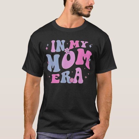 ママ時代に恋するグルーヴィーレトロママ・マザーズデー Tシャツ (正面)