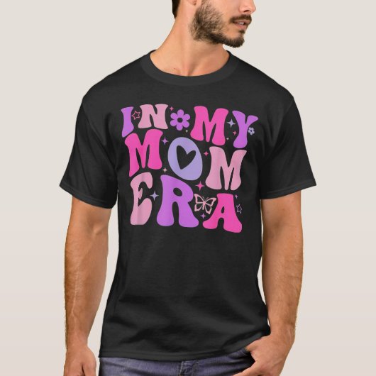 ママ時代に恋するグルーヴィーレトロママ・マザーズデー Tシャツ (正面)