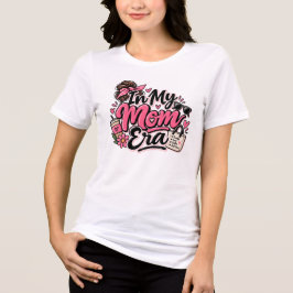 ママ時代のグルーヴィーなレトロピンクTシャツ トライブレンドＴシャツ