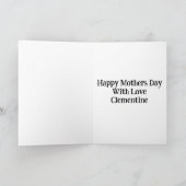 ママ最大のファンおもしろいユーモア・アコーディアンマザーズ・デイ カード (内部)