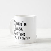 ママ最後の神経ああ火の上に見える コーヒーマグカップ (正面左)