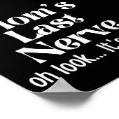 ママ最後の神経ああ火の上に見える ポスター (角)