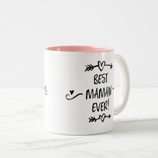 ママ最高のウ・エバー ツートーンマグカップ (正面右)