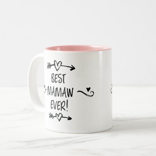 ママ最高のウ・エバー ツートーンマグカップ (正面左)