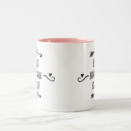 ママ最高のウ・エバー ツートーンマグカップ (中央)