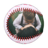 ママ最高のピンクの花のお母さんありがとうございます。写真 野球ボール (正面左)