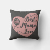 ママ最高のーエバーホームデコール装飾用クッション クッション (裏面)