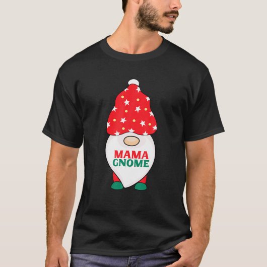 ママ格言おもしろい格言マッチクリスマスパジャマ Tシャツ (正面)