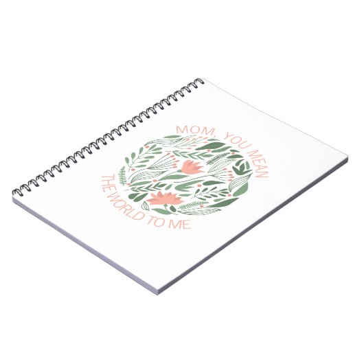 ママ母の日のノートに世界を意味する ノートブック (左側)