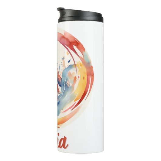 ママ母の日の美女ママと子供 タンブラー (回転右)