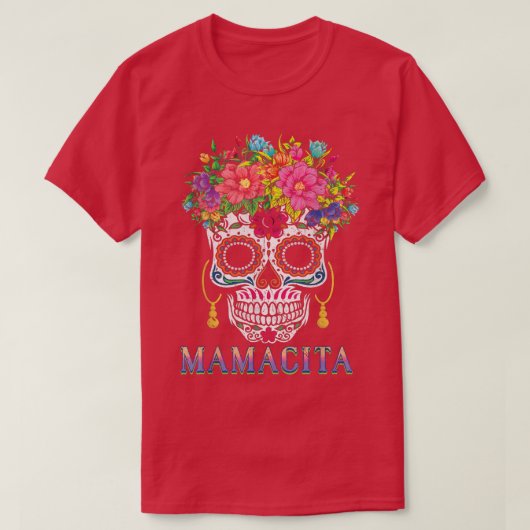 ママ母ハロウィーンの魂の日ムートスデイデッドSの日 Tシャツ (デザイン正面)