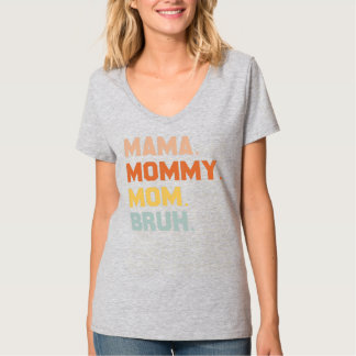 ママ母ブルママと私おもしろい母 Tシャツ