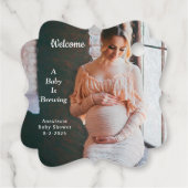 ママ母ベビー醸造ベビシャワーパーソナライズ フェイバータグ (裏面)