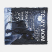 ママ毛布ママに知ってるのは簡単じゃない フリースブランケット (正面(横))