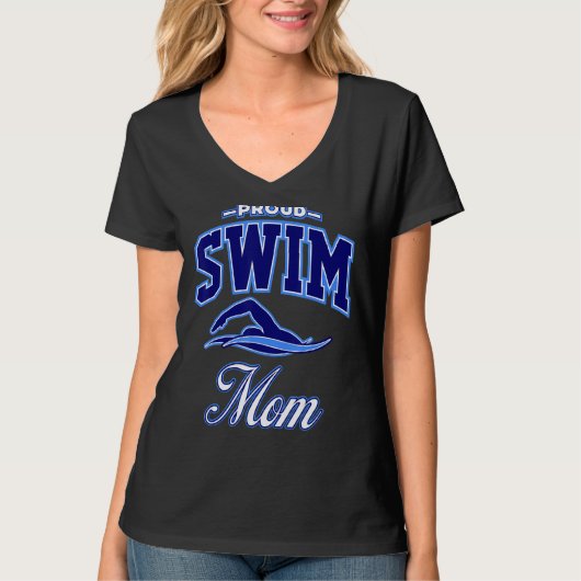 ママ泳ぐ Tシャツ (正面)