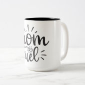 ママ燃料コーヒーマグ ツートーンマグカップ (正面右)