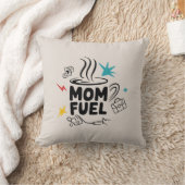 ママ燃料ピローおもしろい – コーヒー好きプレゼントmoms クッション (ブランケット)