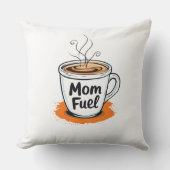 ママ燃料 | コーヒーママの贈り物 | 母おもしろいの日 クッション (正面)
