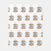 ママ燃料 | コーヒー母ギフト | 母おもしろいの日 フリースブランケット (正面)