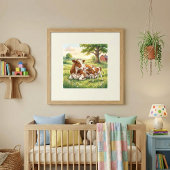 ママ牛と子牛の保育園 ポスター