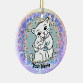 ママ猫 セラミックオーナメント (右)