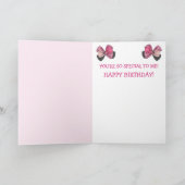 ママ用かわいい子猫誕生日カード カード (内部)