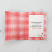 ママ用デイジーブーケ付きラグドール カード (内部)