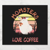 ママ用ハロウィーン母親のためのハロウィーンの衣装 スパークリングワインラベル (シングルラベル)