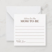 ママ用ミニシャワーインサートのツツアドバイス ノートカード (裏面)