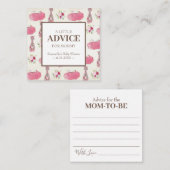 ママ用ミニシャワーインサートのツツアドバイス ノートカード (正面/裏面)