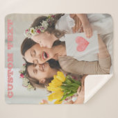 ママ用毛布ギフト シェルパブランケット (正面(横))