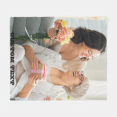 ママ用毛布ギフト フリースブランケット (正面(横))