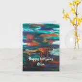 ママ用誕生日カード カード (黄色い花)